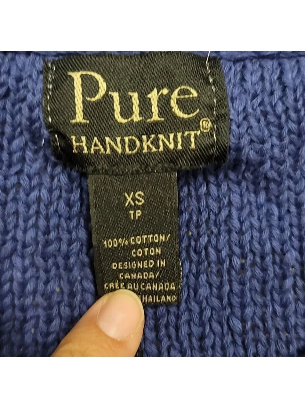 Pure Handknit cozy cre neck sweater